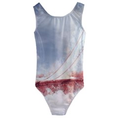 Golden Gate Bridge Kids  Cut-out Back One Piece Swimsuit by goljakoff