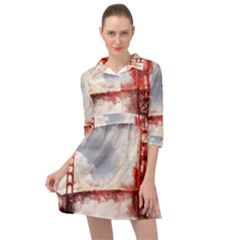 Golden Gate Bridge Mini Skater Shirt Dress by goljakoff