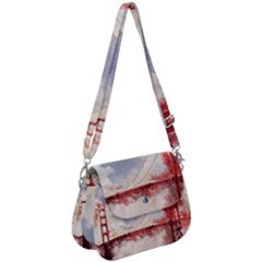 Golden Gate Bridge Saddle Handbag by goljakoff