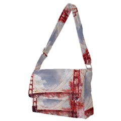 Golden Gate Bridge Full Print Messenger Bag (m) by goljakoff