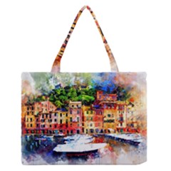 Pier Zipper Medium Tote Bag by goljakoff