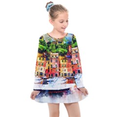 Pier Kids  Long Sleeve Dress by goljakoff