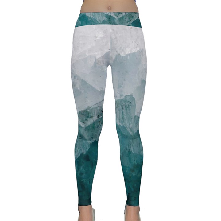 Green blue sea Classic Yoga Leggings