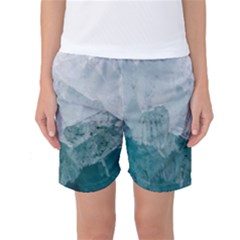 Green Blue Sea Women s Basketball Shorts by goljakoff