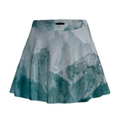 Green Blue Sea Mini Flare Skirt by goljakoff