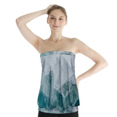 Green Blue Sea Strapless Top by goljakoff