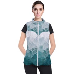 Green Blue Sea Women s Puffer Vest by goljakoff