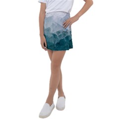 Green Blue Sea Kids  Tennis Skirt by goljakoff