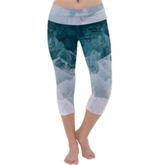 Blue Sea Capri Yoga Leggings by goljakoff