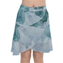 Blue sea Chiffon Wrap Front Skirt View1