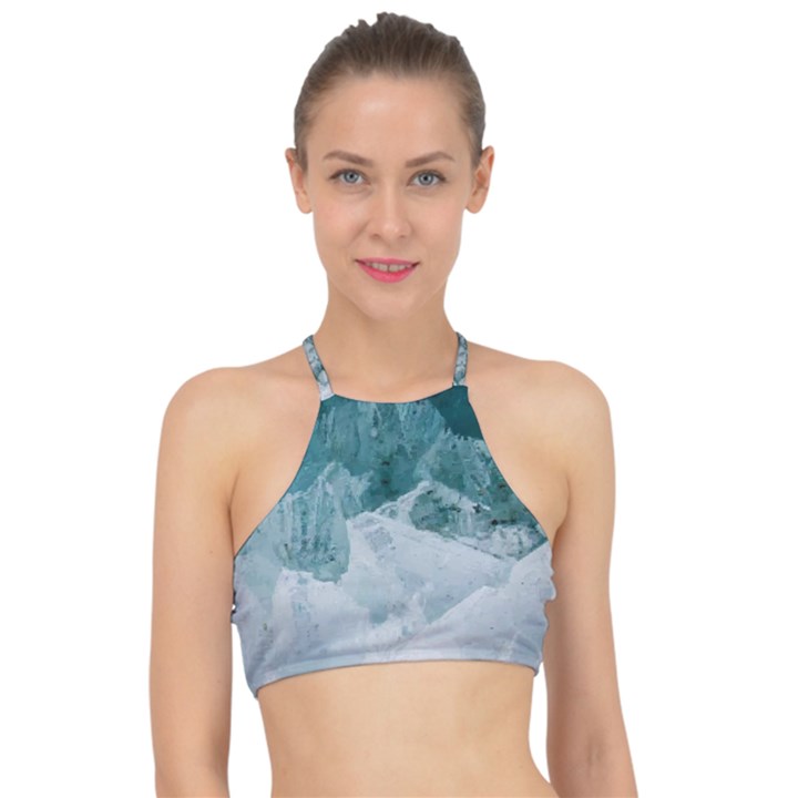 Blue sea Racer Front Bikini Top