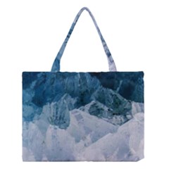 Blue Sea Waves Medium Tote Bag by goljakoff