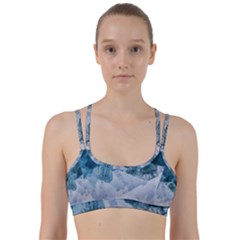 Blue Sea Waves Line Them Up Sports Bra by goljakoff