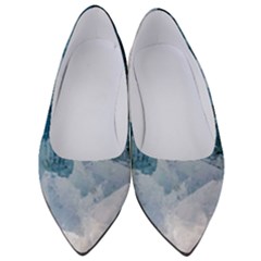 Blue Sea Waves Women s Low Heels by goljakoff