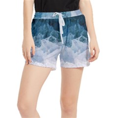 Blue Sea Waves Runner Shorts