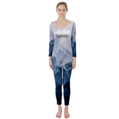 Blue Ice Mountain Long Sleeve Catsuit by goljakoff