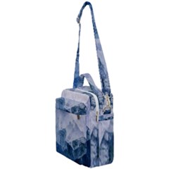 Blue Ice Mountain Crossbody Day Bag by goljakoff