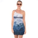 Blue ice mountain One Soulder Bodycon Dress View1