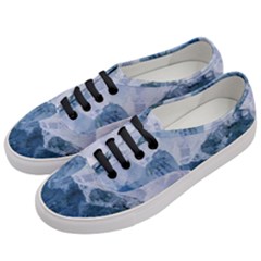 Blue ice mountain Women s Classic Low Top Sneakers