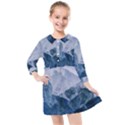 Blue ice mountain Kids  Quarter Sleeve Shirt Dress View1