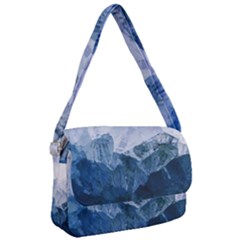 Blue ice mountain Courier Bag