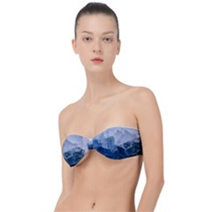 Blue Ice Mountain Classic Bandeau Bikini Top  by goljakoff