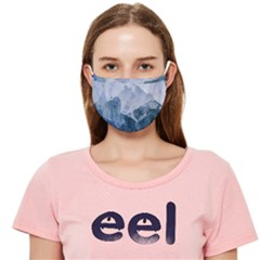 Blue Ice Mountain Cloth Face Mask (adult) by goljakoff