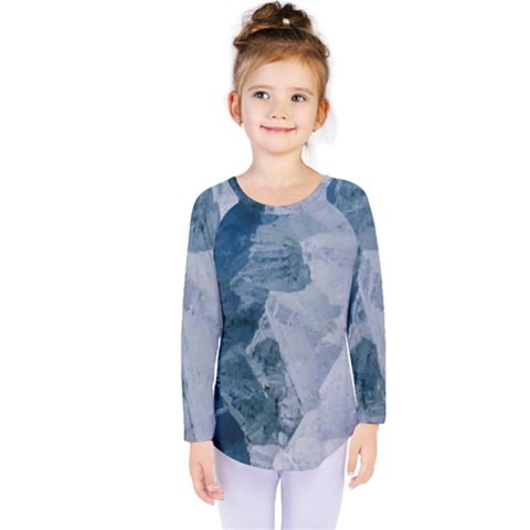 Storm Blue Ocean Kids  Long Sleeve Tee by goljakoff