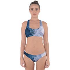 Storm Blue Ocean Cross Back Hipster Bikini Set