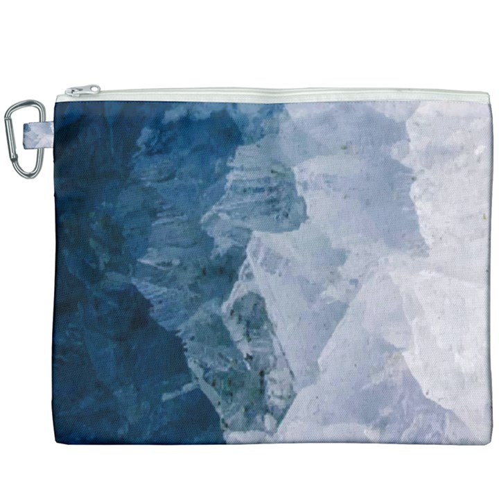 Storm blue ocean Canvas Cosmetic Bag (XXXL)