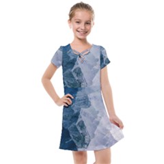 Storm Blue Ocean Kids  Cross Web Dress by goljakoff