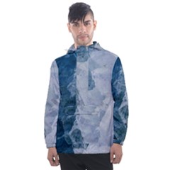 Storm Blue Ocean Men s Front Pocket Pullover Windbreaker by goljakoff