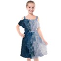 Storm blue ocean Kids  Cut Out Shoulders Chiffon Dress View1