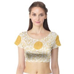 Sunlight Short Sleeve Crop Top by goljakoff