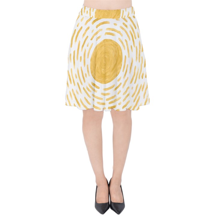 Sunlight Velvet High Waist Skirt