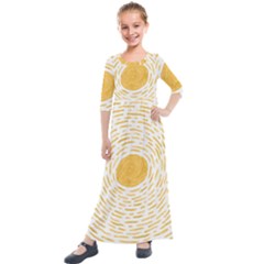 Sunlight Kids  Quarter Sleeve Maxi Dress by goljakoff