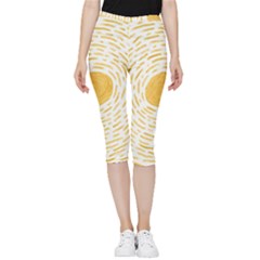 Sunlight Inside Out Lightweight Velour Capri Leggings  by goljakoff