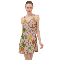 Leafs Summer Time Chiffon Dress