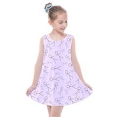 Little Men On Pink Kids  Summer Dress by JustToWear