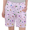 Little Men Colored Head On Pink Pocket Shorts View1