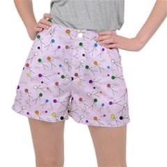 Little Men Colored Head On Pink Ripstop Shorts by JustToWear