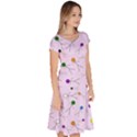 Little Men Colored Head On Pink Classic Short Sleeve Dress View3