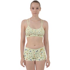 Dragonfly On Yellow Perfect Fit Gym Set by JustToWear