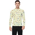 Dragonfly On Yellow Men s Long Sleeve Rash Guard View1