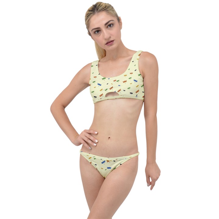 Dragonfly On Yellow The Little Details Bikini Set