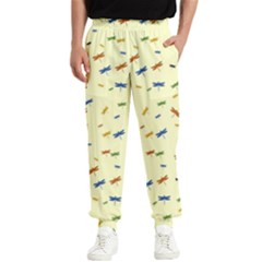 Dragonfly On Yellow Men s Elastic Waist Pants by JustToWear