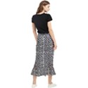 White Elipse Maxi Fishtail Chiffon Skirt View2