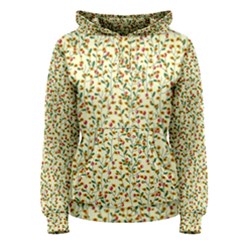 Pattern Lonely Flower On Yellow Women s Pullover Hoodie by JustToWear