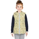 Pattern lonely flower on yellow Kids  Hooded Puffer Vest View1