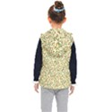 Pattern lonely flower on yellow Kids  Hooded Puffer Vest View2